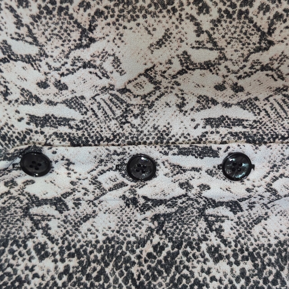 Snake Print Ruffle Shirt - Picture 2 of 4